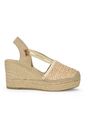 Campesinas in tessuto colore naturale. VIDORRETA | 18400 RAFFIA-RAFFIA